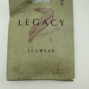 Y2K Legacy Italian Micro Fishnet Tights - Dove Gray, Missy Size (New in Package)